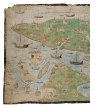 Fragment Scheldekaart van Rupelmonde tot de Noordzee in Felixarchief Antwerpen