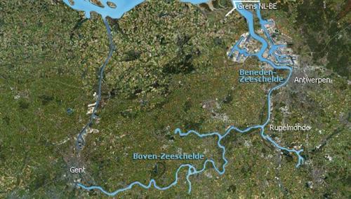 Zeeschelde kaart