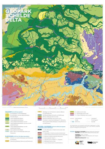 Geologische kaart Geopark Schelde Delta